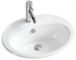 Drop in Washbasin with tap hole