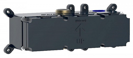 Concealed part for wall mounted basin mixer