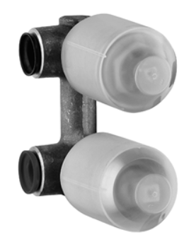 Built-in shower mixer with 2 way diverter valve