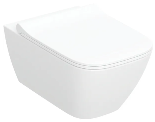 [500.685.01.2] Wallhung WC rimless with Seat & Cover